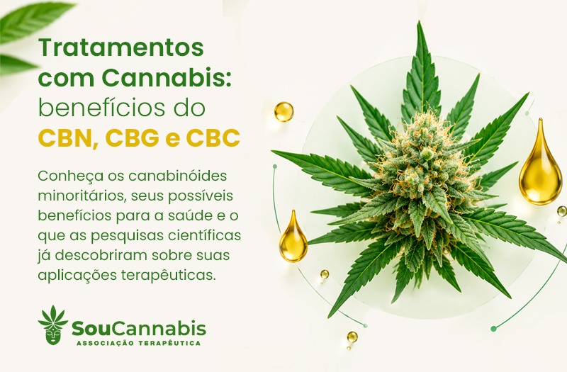 o potencial terapêutico dos canabinóides CBG, CBN e CBC no tratamento com cannabis